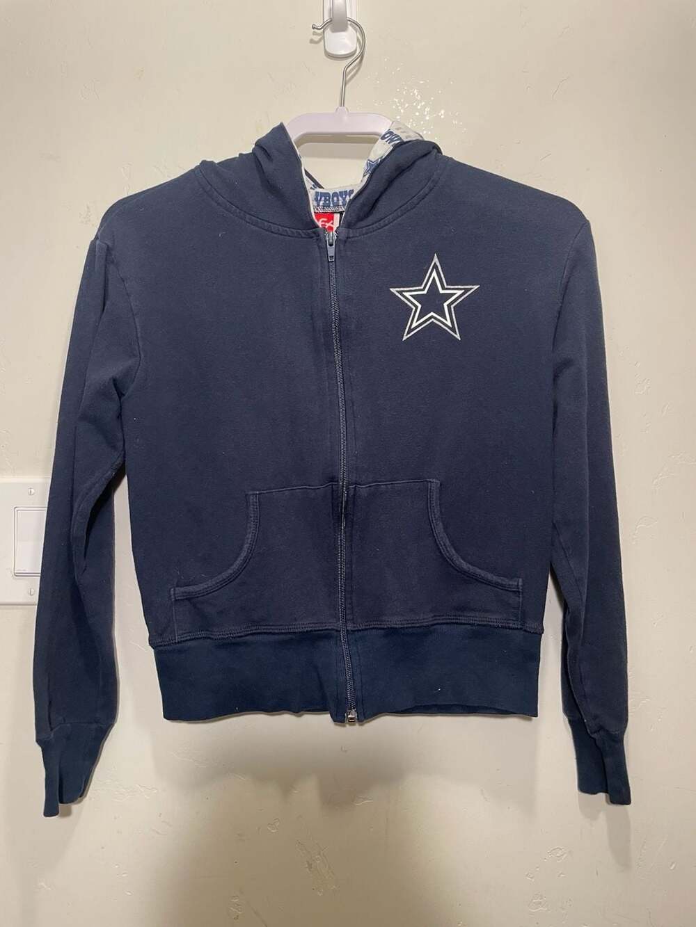 SFX Dallas Cowboys Property Of Zip Up Hoodie Size M